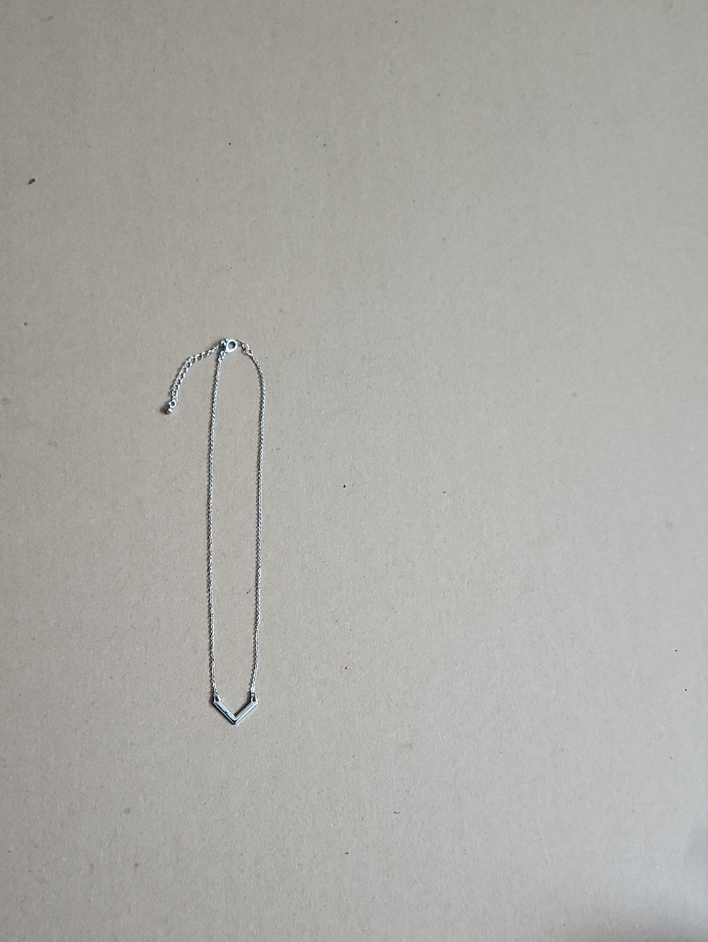 9" Minimal V-Shape Silver Necklace - Elegant Women’s Jewelry